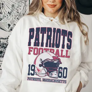 Vintage 90s Style New England Football Sweatshirt, Retro Game Day Crewneck, #PPatriott merch, State Unisex Fan Shirt, Classic Sports Gift Pullover, Fans Gift, Sunday Football AXYB