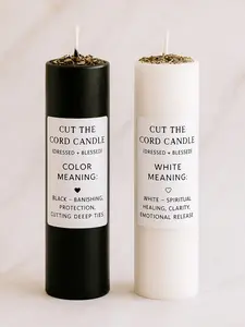 Cut the Cord Candle – Black or White (Dressed + Blessed)