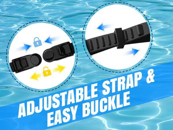 Rantizon Swim Goggles 1 Pack for Adults/Kids - Wide View, Anti-Fog, No Leaking, Soft Silicone, Adjustable Strap uv swimming anti-uv