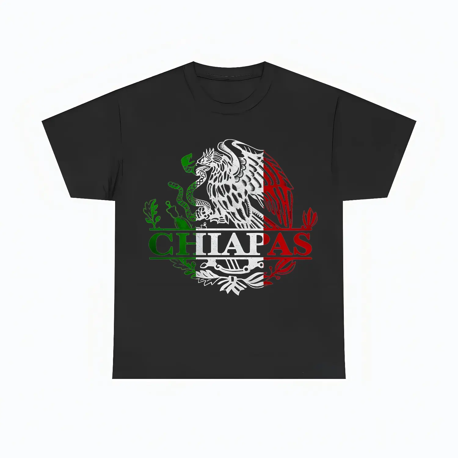 Chiapas Mexico Eagle Emblem Cotton T-shirt Premium Comfortable Menswear Casual Style