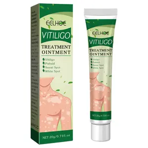 EELHOE Vitiligo Treatment Ointment 20g - Gentle Moisturizing Cream for Hand Foot Psoriasis Skin Care with Earthworm Epimedium & Petrolatum