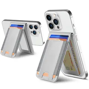 Magsafe Wallet, Up-grade with iPhone Wallet and Adjustable Stand, Open ID Window,  9 Cards Holder, Vegan Leather, Black TikTokShopBacktoSchool Protection Smartphone Cellular Metallic Cellphone Screen Durability  【Christmas】