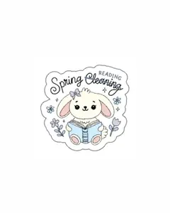 Spring Reading Sticker