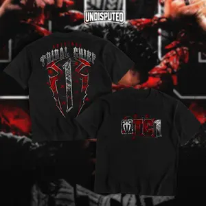 UNDISPUTED Roman Reigns "OTC" Original Tribal Chief Heavy Cotton WWE T-shirt - The Bloodline Legacy Fan Apparel - Classic Pump Cover Oversized Gift - DTG Printed