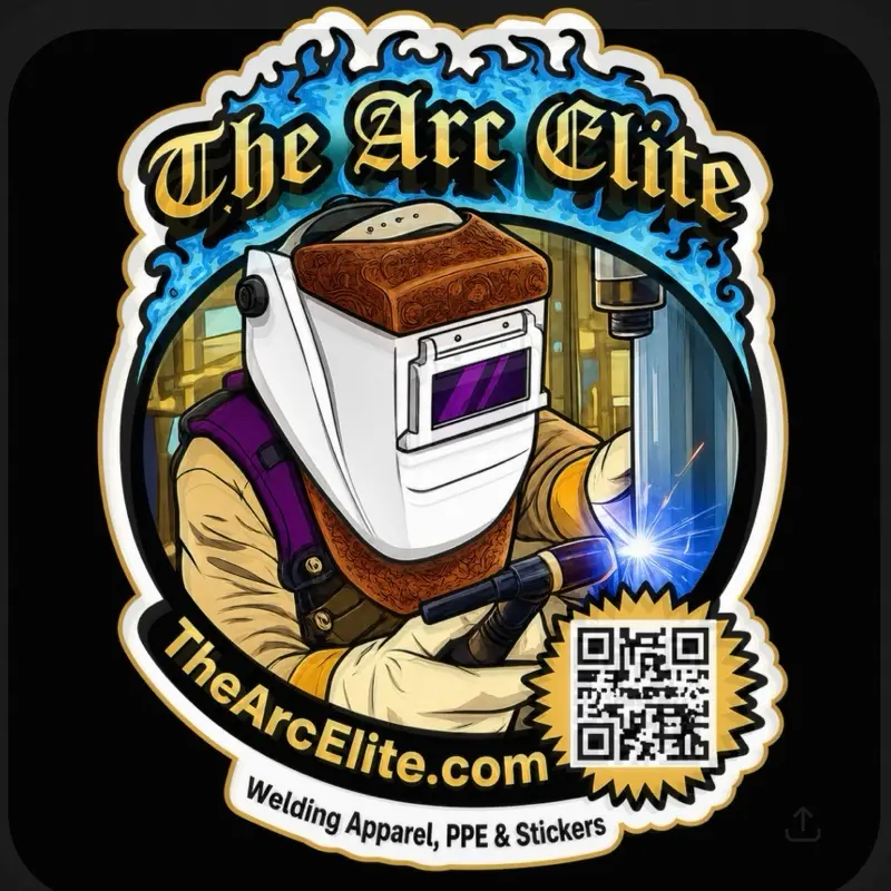 The Arc Elite Code Sticker - 3"x3" Welders and Pipefitters - Ideal for Welding Enthusiasts and Professionals