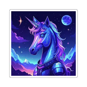 Galactic Unicorn Stickers - Magical Decor for Laptops, Water Bottles, Journals, Gifts, Fantasy Lovers