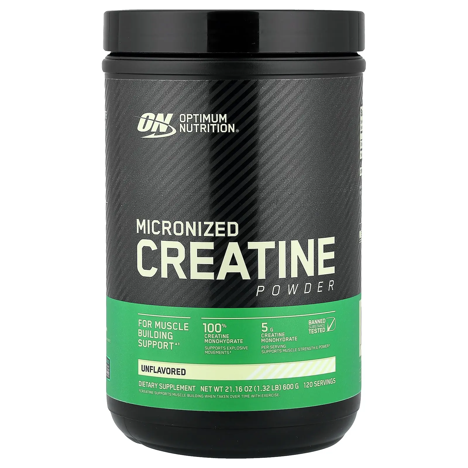 Optimum Nutrition Micronized Creatine Powder, Unflavored, 1.32 lb (600 g) Optimum Nutrition Micronized Creatine Powder, Unflavored, 1.32 lb (600 g)