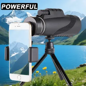 12x50 Outdoor Classic Monocular Telescope, Includes Tripod and Phone Holder, Portable Handheld Telescope for Bird Watching, Exploring, Hiking, Powerful Telescope
