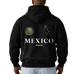 Mexico Graphic Narco Polo T-Shirt - Streetwise Clothing, Gangster Style, Chicano Lowrider Casual Wear, Men's Gift Option, Unisex Alternative to Hoodies
