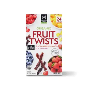 Member's Mark Organic Fruit Twists Variety Pack (24 pk) - No Artificial Flavors, Real Fruit Goodness