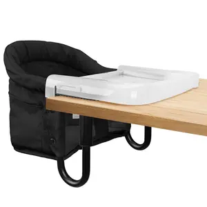 Hook on High Chair for Baby & Toddler 6-36 Months – Portable & Foldable Clip on Baby Seat for Table, Travel and Famliy Events with Carry Bag lulunemo