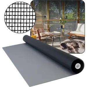 36 in x 100 ft Window Screen Mesh - Window Screen Replacement Fiberglass Mesh Roll for Window, Patio, Porch or Door - Charcoal