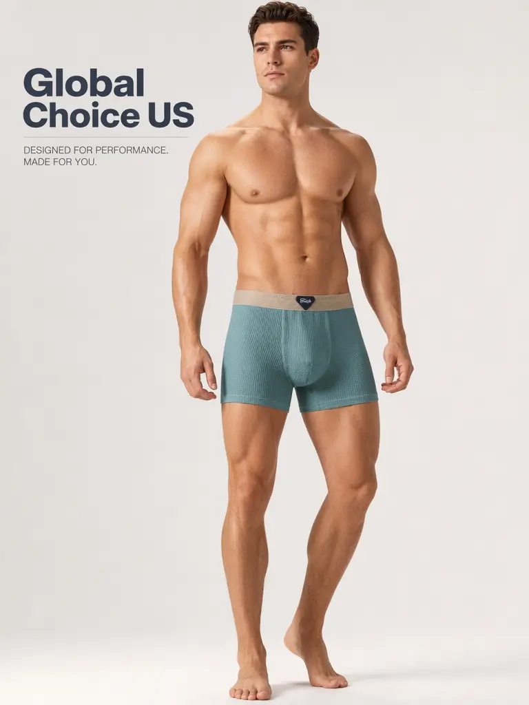 Men's Waffle Knit Boxer Briefs 6-Pack Set, Ultra Soft Stretch Male Underwear with No-Roll Waistband, Breathable for Sports & Casual Wear, Xxl, Breathable Undergarments, Boxers, Houndstooth, Activewear Men's Sports Underwear, Lightweight Athletic Boxers Br