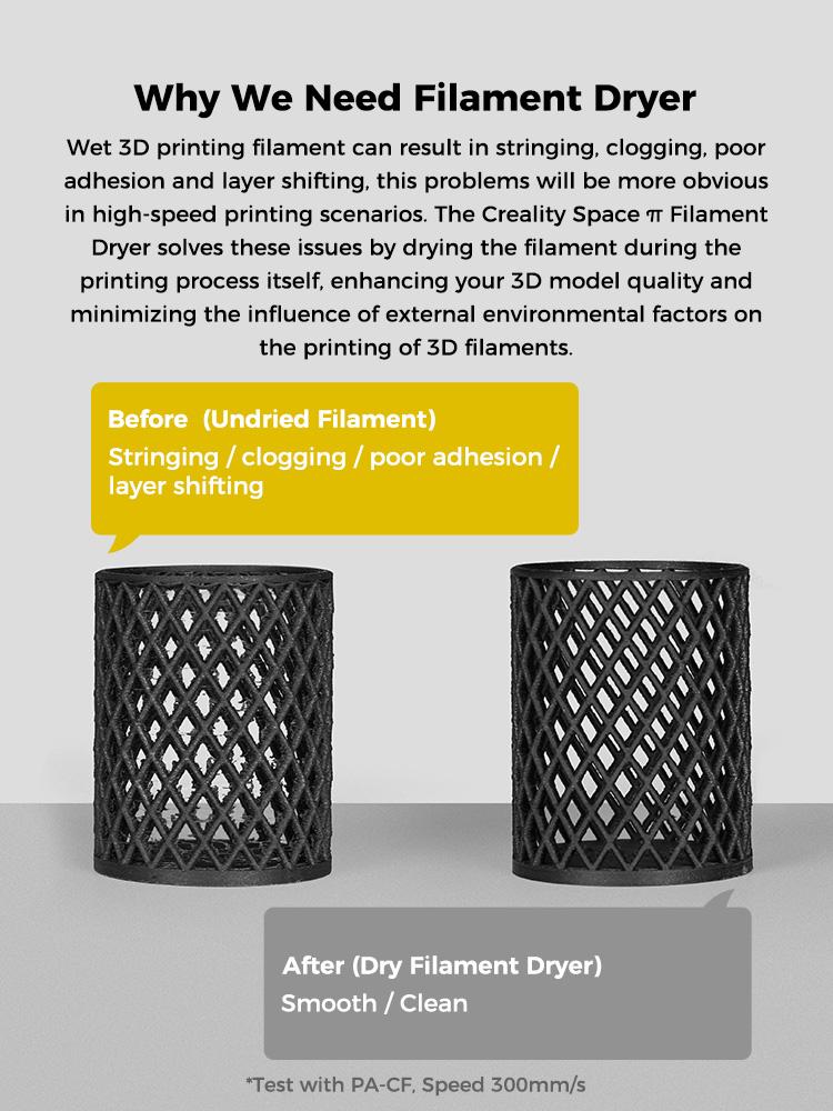 Creality Space Pi Filament Dryer - Fast Drying, Real-time Monitoring