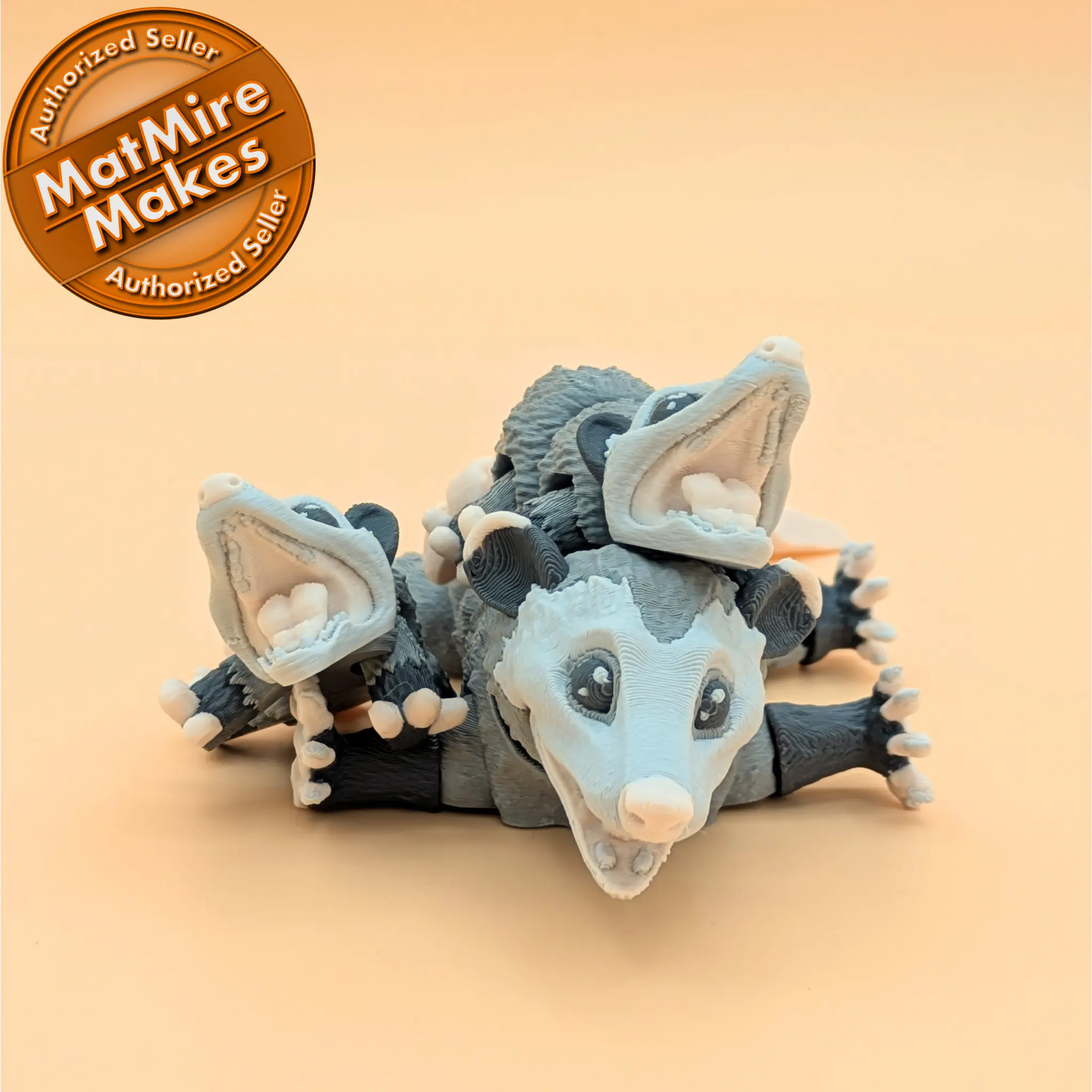Opossum Flexible Miniature Figurine