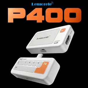 Lemorele P400 Wireless HDMI Transmitter and Receiver Kit | 1080P HD Streaming for Netflix & Disney+ | Plug & Play, No Wi-Fi Needed