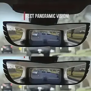 Wide-angle Rearview Mirror, Durable ABS Car Rearview Mirror, Car Interior Accessories for Enhanced Visibility & Safety