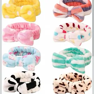 Soft Bow Skincare Headbands for Women Ideal for Washing Face Skincare Salon Makeup Bulk Spa Party Favors Teen Girls Stocking Stuffers