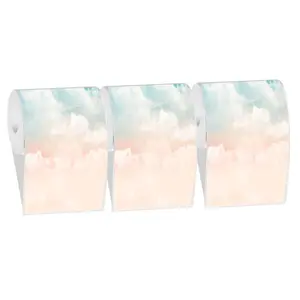 Sky Cloud Pattern Thermal Printer Paper, 3 Rolls Waterproof & Oil-proof Label Paper, Label Sticker for Phomemo M110/M220 Printer