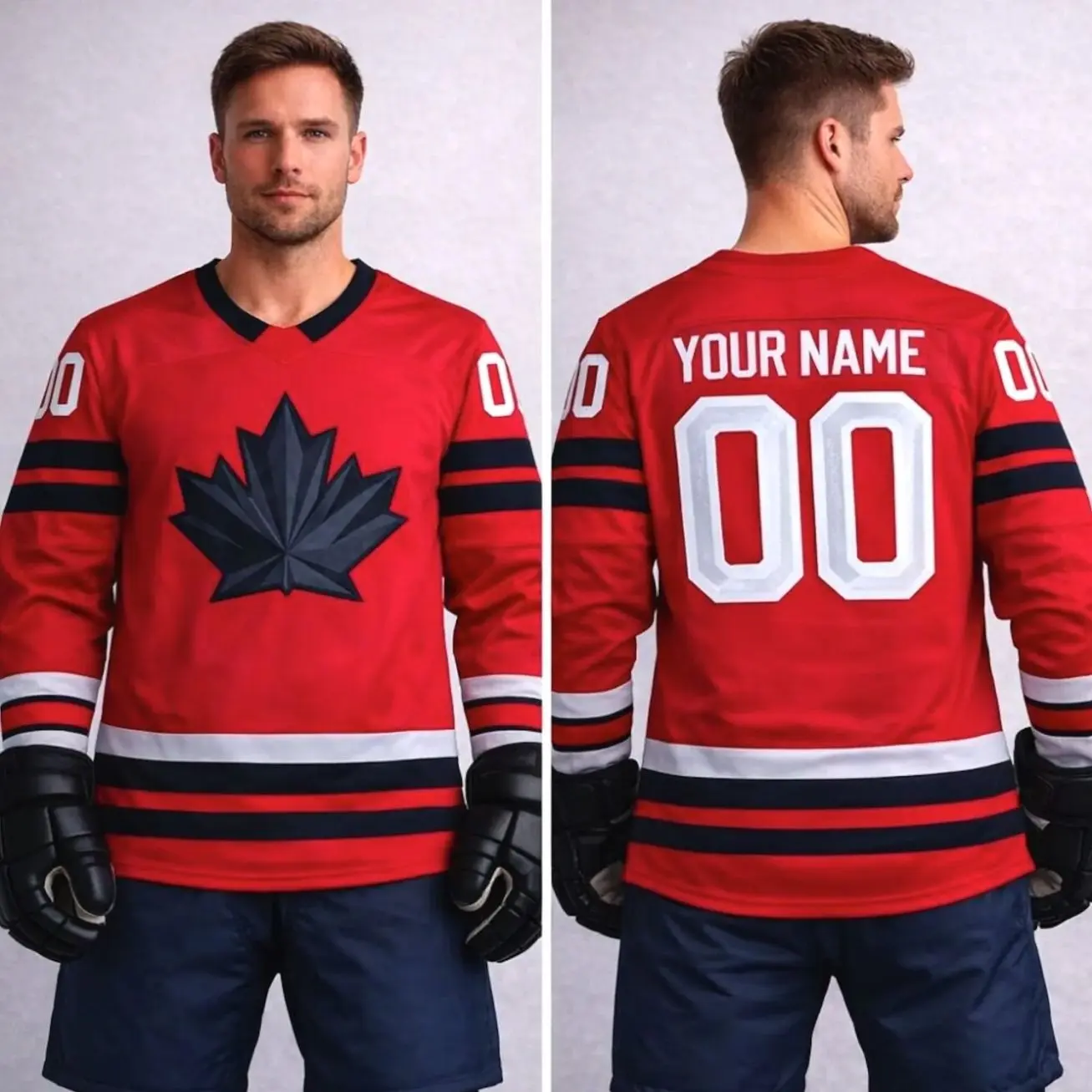 Custom 2026 Canada Hockey Jersey – Personalization Canada Hockey Jersey