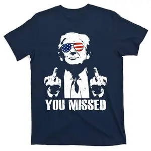You Missed Finger Trump 2024 Take America Back Pennsylvania Rally T-Shirt Menswear Stylish