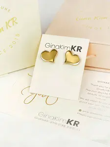 Heart Ear Cuff, Casual Style Zinc Alloy Jewelry, Plain Pattern, All Seasons Accessory, No Choking Hazard