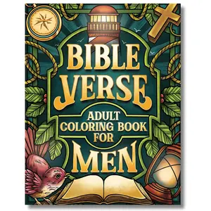 Bible Verse Adult Coloring Book For Men: Christian Biblical Coloring Page for Men and Boys with Inspirational Bible Quotes and Scriptures