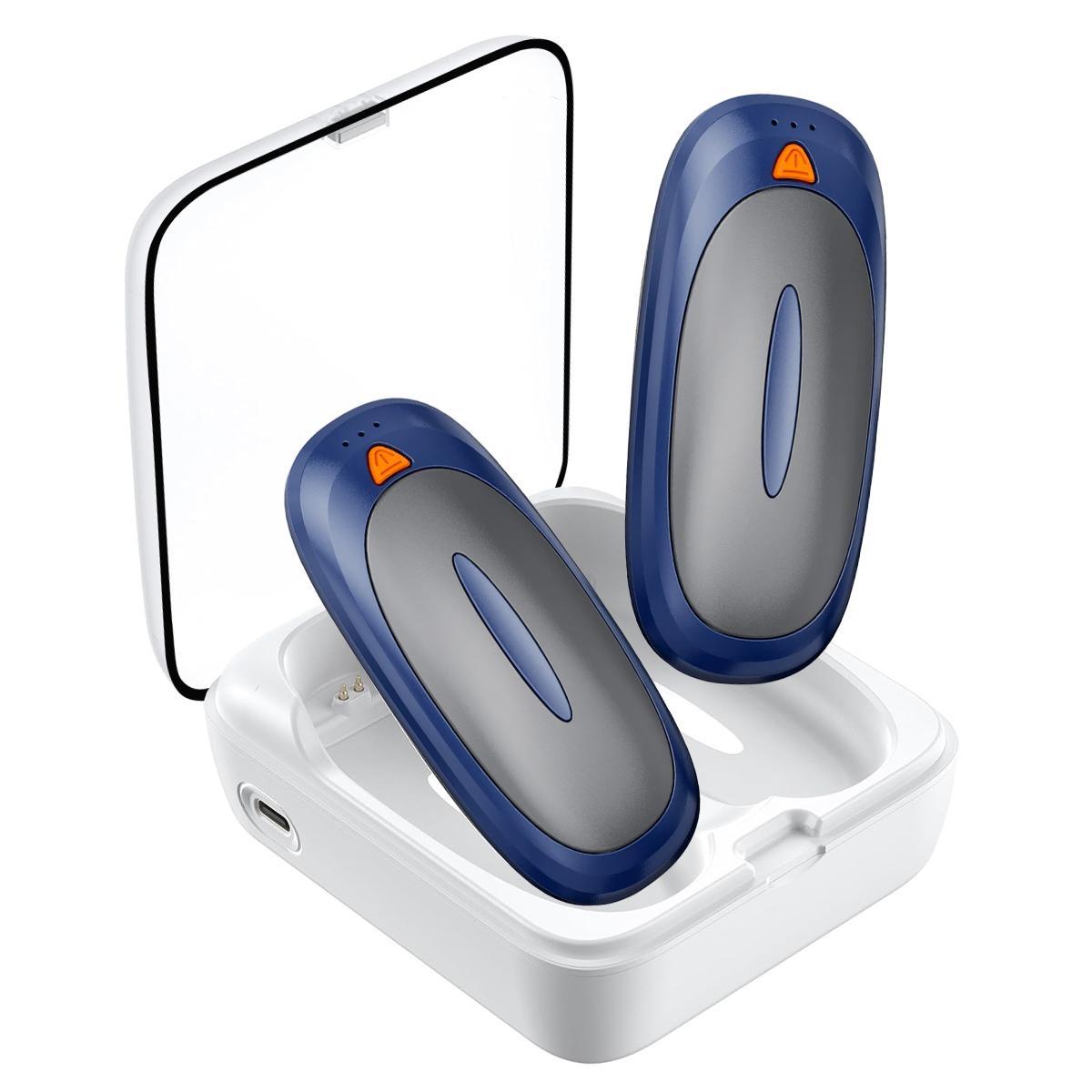 2 Pack Rechargeable Hand Warmers 2000mAh – Electric Portable Heater with 3 Heat Settings for Men & Women, Outdoor Winter Use 2 Pack Rechargeable Hand Warmers 2000mAh – Electric Portable Heater with 3 Heat Settings for Men & Women, Outdoor Winter Use