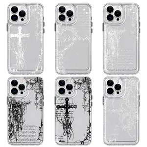 Suitable Ins Style Creative Fashion New Mobile Transparent Phone Case For iPhone 17 16 15 14 13 12 Pro Max Plus Anti Fall Birthday And Holiday Gifts Case Cover