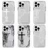 Transparent Shockproof Anti-Drop Cellphone Casing for iPhone 18/17/16 Pro/16/15/14/13/12 Pro Max Plus, Ins-Style Fashion Protection Accessory, Multi-Color Option, Ideal Birthday Gift for Adults,techvibes
