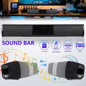 Dazone Surround Sound Bar Bluetooth Speaker System Wireless Subwoofer TV Home Theater TWS Pairing Bass Stereo Sound Portable Rechargeable