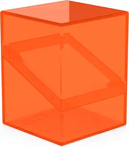 Ultimate Guard Boulder 100+ Clear, Deck Case for 100 Double-Sleeved TCG Cards, Poppy Topaz, Secure & Durable Storage for Trading Card Games, Transparent