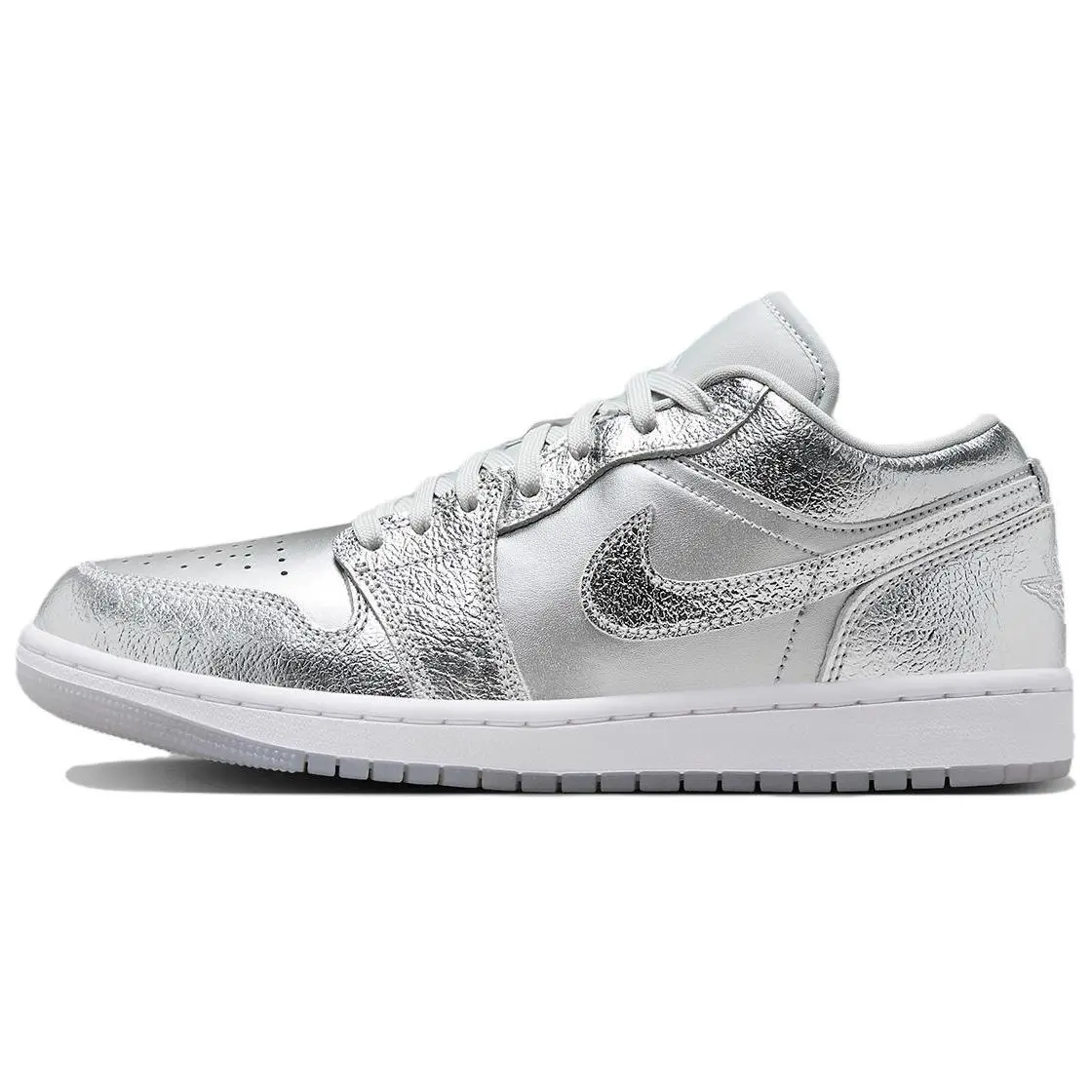 Jordan 1 Low SE Metallic Silver Retro Basketball Shoes Women's FN5030-001