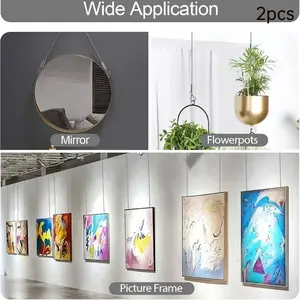 Adjustable Metal Grommet Rope Set, Durable Rust-Resistant Multi-Purpose Hanging Rope, Ideal for Curtains, Frames, Outdoor Use, Crafts, Professional Design