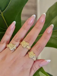 The Luxe Heart Nugget Rollie Gold Filled Ring