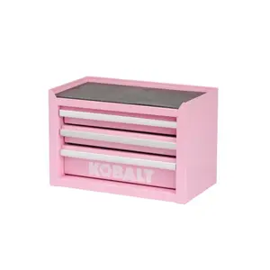Kobalt Pink Mini Tool Box 3 Drawer Base