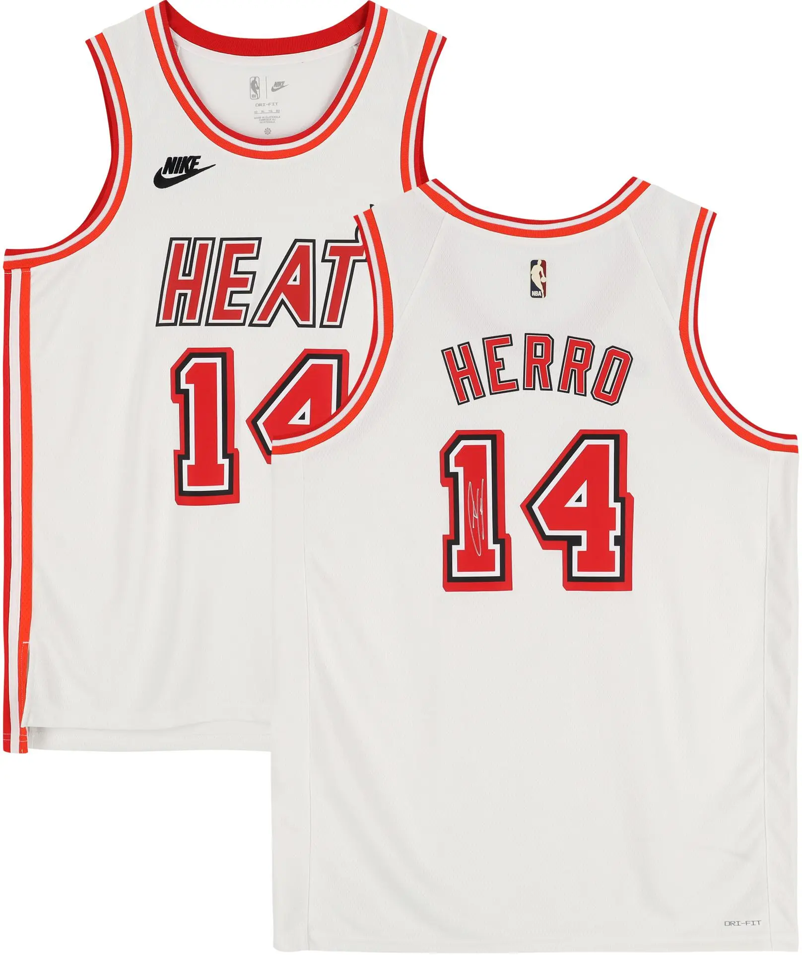 Tyler Herro Miami Heat Autographed White Nike 2022-23 Classic Swingman Jersey - Fanatics Authentic Certified