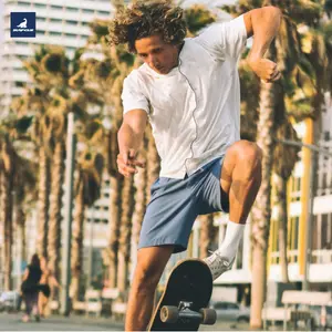 SURF CUZ 7 Inch Men's 2 in 1 Athletic Running Shorts Quick Dry Lightweight Workout Gym Shorts with Liner and Pockets