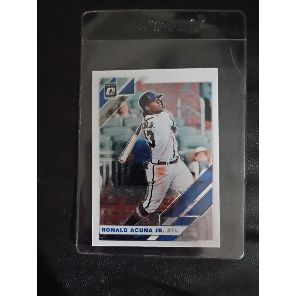 Donruss 2019 Optic Ronald Acuna Jr. Baseball Card - Authentic Collectible Trading Card