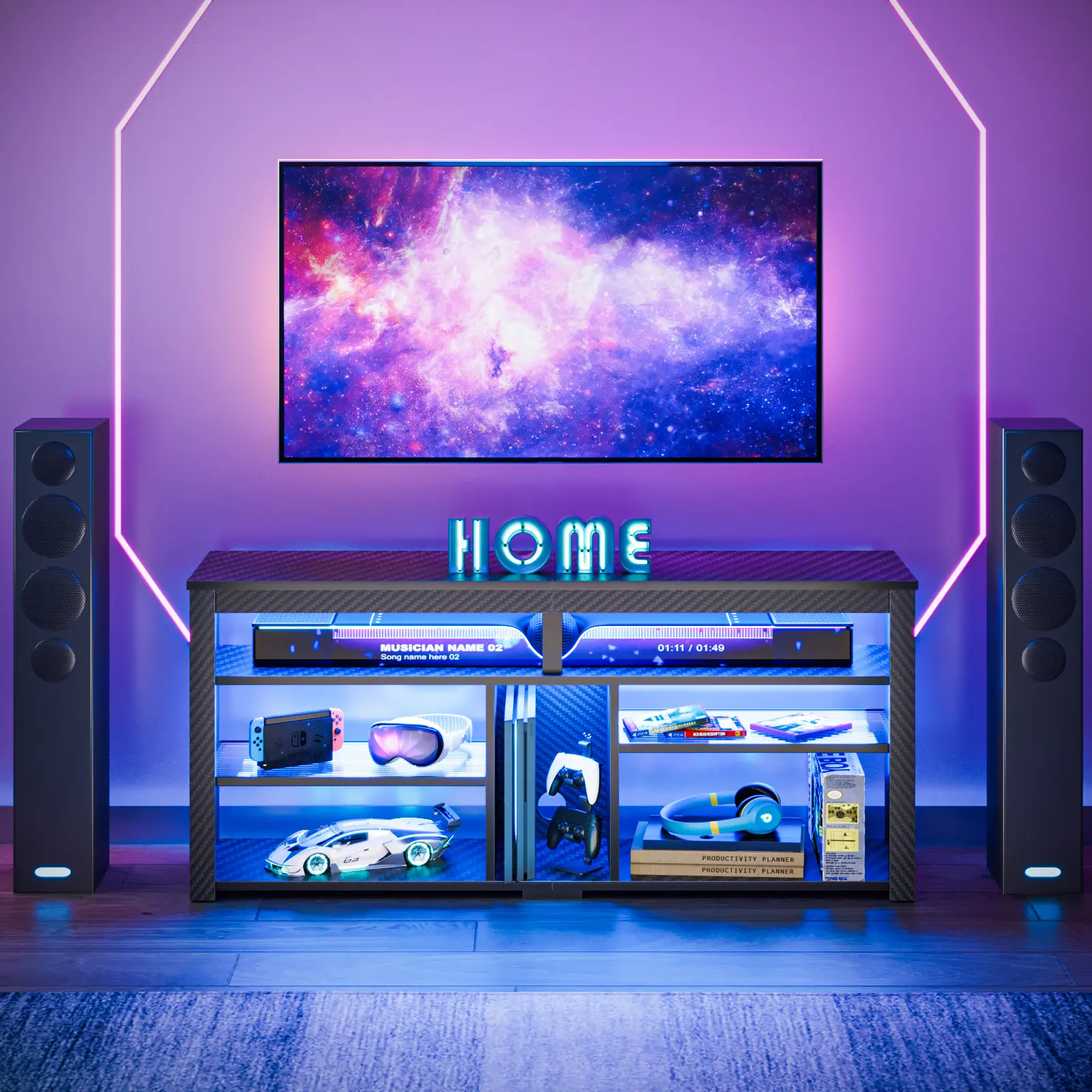 Black 3D Carbon Fiber