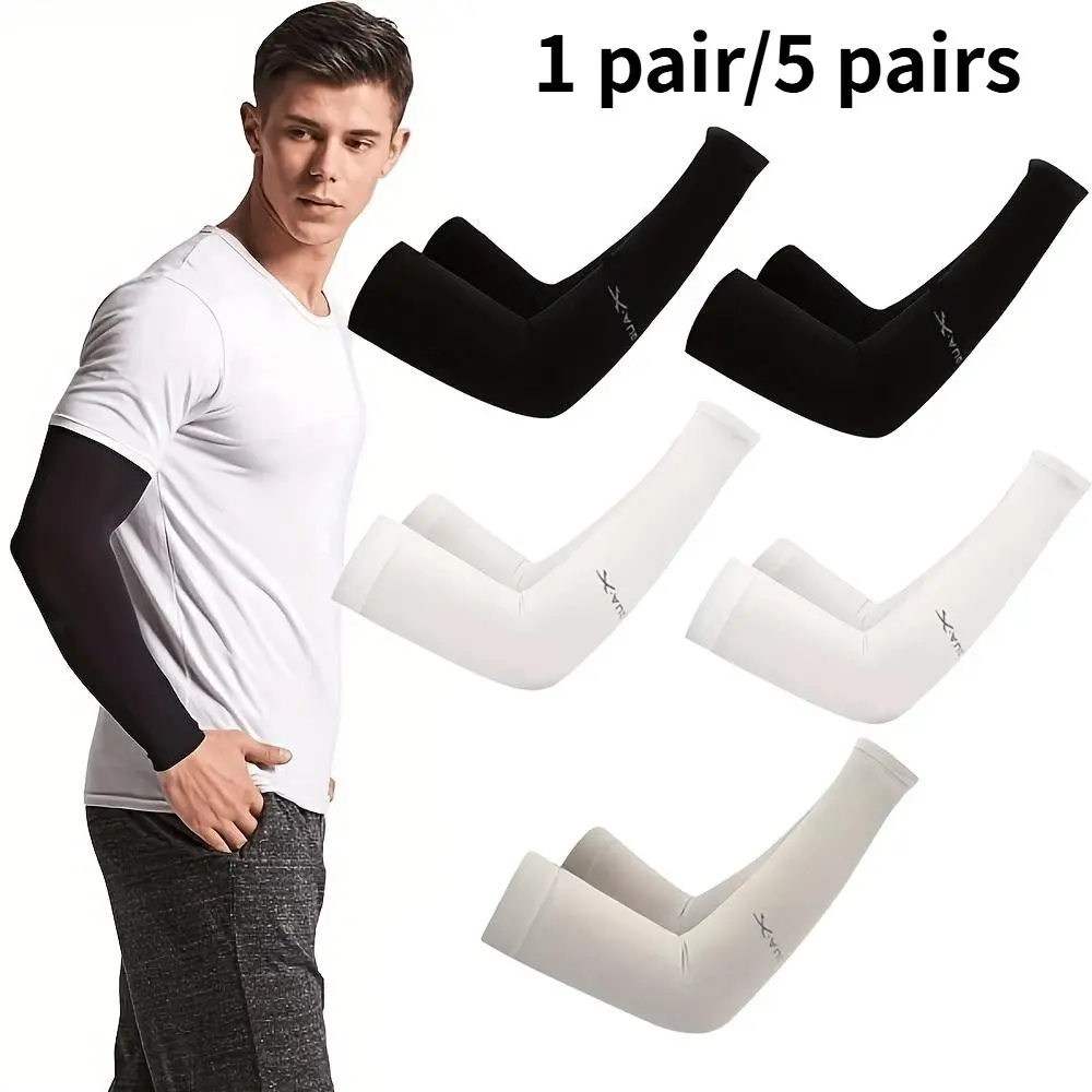 UV Protection Breathable Cooling Arm Sleeves, Ideal for Cycling Golf Running Driving, Comfortable Ice Socks, Model Xinghao, Outdoor Arm Sleeve, Sports Arm Sleeves