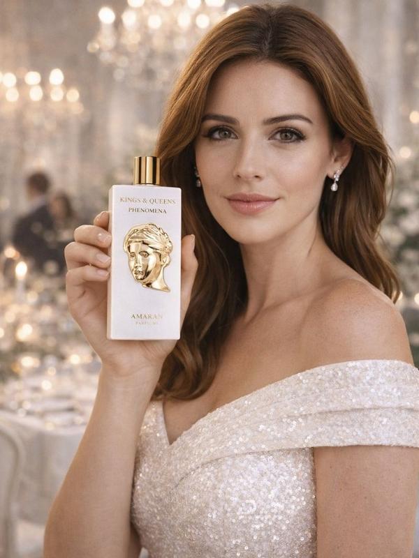 AMARAN Kings & Queens Phenomena Eau de Parfum EDP 100 mL 3.4 fl oz Unisex White Floral Glow Fragrance for All Genders
