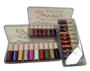 MINI LIP GLOSS COLLECTION: AFTER DARK (SET OF 10) Lipstick Makeup Moisture Matte Sensitive Shiny Smooth Pack Lightweight Moisturizing