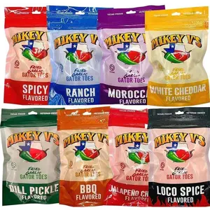 Gator Toes Garlic Parmsean - Ranch- Spicy - Moroccan - Buffalo Wing - Dill Pickle - Chile Lime - White Cheddar - BBQ-  Jalapeño Cheddar- Loco Spice flavors Snack Spicy Crispy Crunchy