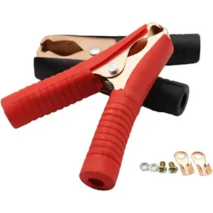 Jumper Cables Clamp 50-100A for Charging and Testing Batteries Crocodile Clamp Car Battery Charger Clamps Power Replacement Battery Alligator Clips