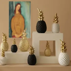 Golden Pineapple Home Decor - Stylish Nordic Ananas Shape Gift Tropical