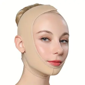 Elastic Face Slimming Bandage, V Line Face Shaper, Women Chin Cheek Lift Up Belt, Facial Massager Strap, Face Skin Care Tools, Beauty, Comfort