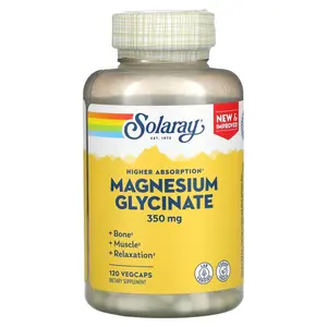 Solaray High Absorption Magnesium Glycinate, 350 mg, 120 VegCaps