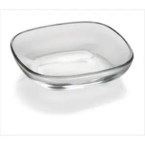 Majestic Gifts E60146-US Fenice 5.5 x 5.5 in. High Quality Glass Square Plate- case of 6