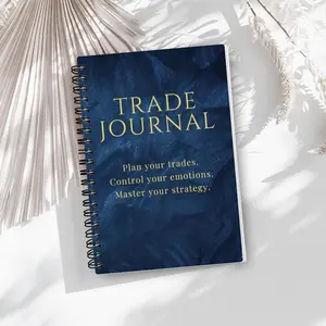 Professional Trading Journal for Traders, Comprehensive Log and Plan Book, Planner Notebook, Suitable for Cryptocurrency, Stocks, Forex, Options